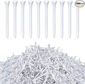 Vinsot 1000 Pcs Golf Tees Bulk 3-1/4 '' Wooden Bamboo Tees Decoration for Men Women Clubs Golf Ball Theme Party Accessories School Supplies(White,Solid)
