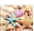 Seashell Gaming Mousepad Colorful Seashell Starfish On Beach Mouse Pad Mouse Mat for Computer Desk Laptop Office 9.5 X 7.9 Inch Non-Slip Rubber