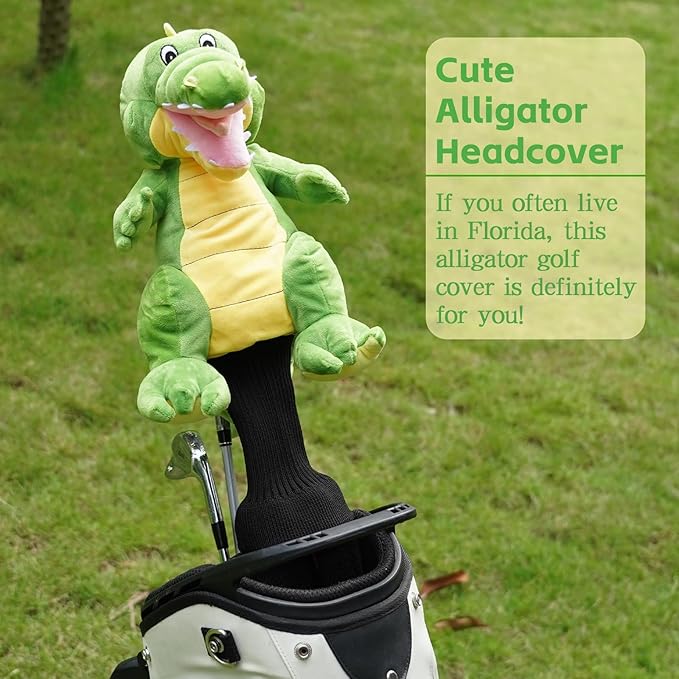Funny Golf Headcover, Animals Plush Driver Headcover, Golf Club Head Covers Gift for Men Women