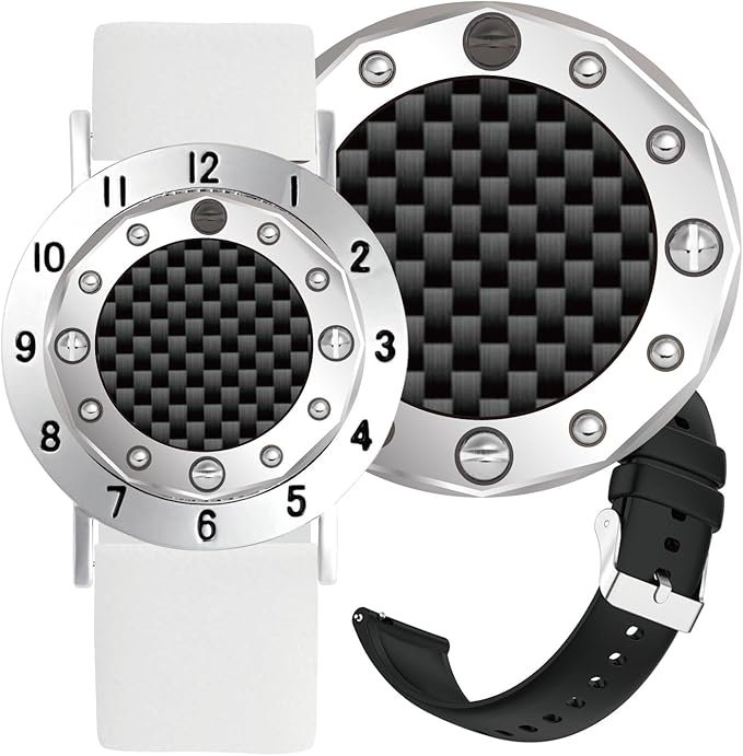 Golf Ball Marker with Carbon Fiber Ball Marker Bracelet, Golf Accessories, Golf Gifts, Golf Counter for Men Women