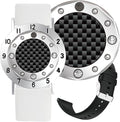 Golf Ball Marker with Carbon Fiber Ball Marker Bracelet, Golf Accessories, Golf Gifts, Golf Counter for Men Women