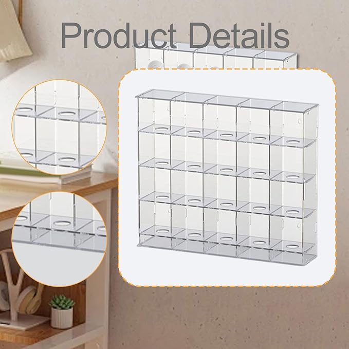 Acrylic Golf Ball Display Rack Storage Holder Case Collection Practical Gift Showcase Hanging Wall Mounted