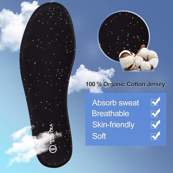 3 Pair -Shoe Inserts for Mens Memory Foam Insoles,Replacement Insoles for Work Boots Running Shoes, Cushion Shock Absorbing for Foot Pain Relief, Comfort Breathable Inner Soles Black 42EU,US9