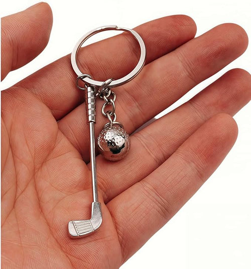 2 Pack Set Golf Keychain for Women Men Golfers,Golf Ball Pendant Charms Set Keychains Accessories Gifts For Car Key Ring,Backpacks,Hand Bag