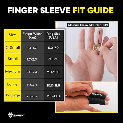 LIONTEK Double Flow Finger Sleeve V3 Pair — Joint Support & Compression for Activity, BJJ, Fitness, Volleyball, Basketball, and More
