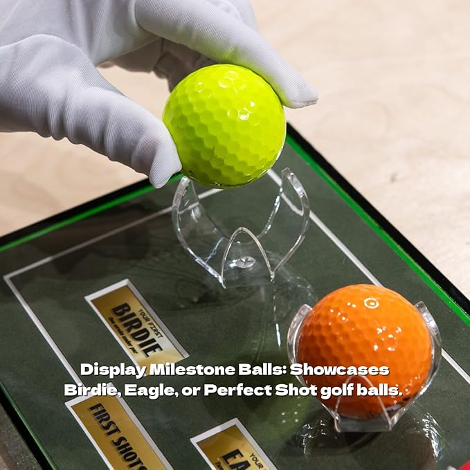 Golf Ball Wall Mount Display,Wall Holder Claw for Single Golf Balls ,Securely Mounts on Any Surface with Screws to Display Birdie, Eagle, Perfect Shot Milestone Balls | Golf Decor & Storage