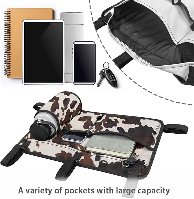 Golf Cart Rear Seat Organizer Storage Bag Large Capacity Golf Cart Accessory for Club Car, Wheelchair and Walker