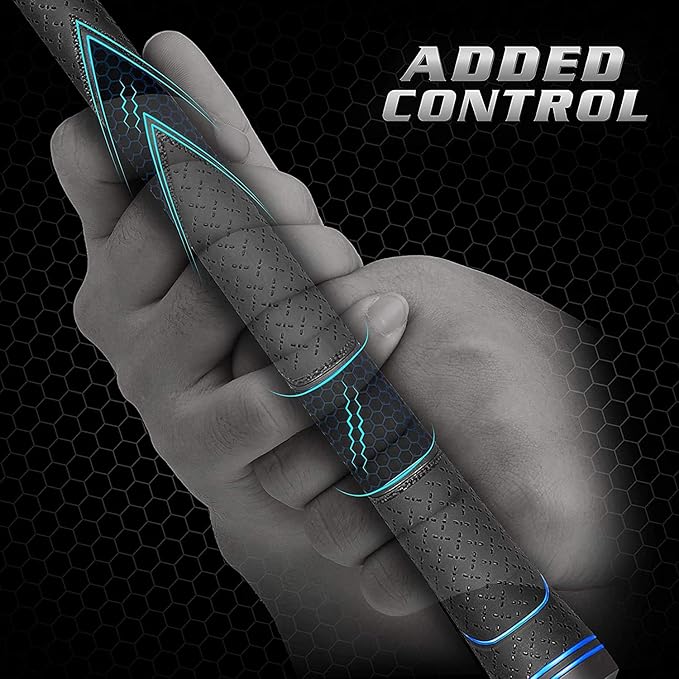 CHAMPKEY Premium Rubber Golf Grips 13 Pack | High Traction and Feedback Rubber Golf Club Grips | Choose Between 13 Grips with 15 Tapse and 13 Grips with All Kits