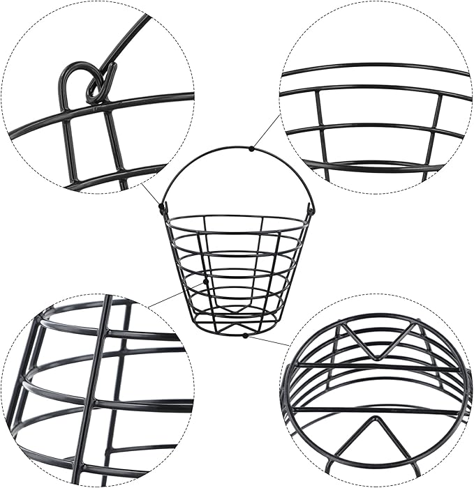 Roykaw Golf Ball Basket Bucket Container for 50 Balls,with Handle,Built to Last/Easy to Organize