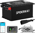 48V 150Ah Lithium Battery Golf Cart with 25A Charger, 48V LiFePO4 Battery, LCD Monitor & Mobile APP, 6000+ Cycles 48V Golf Cart Battery, Built-in 200A BMS, Max 10.24kW Output, Perfect for Golf Carts