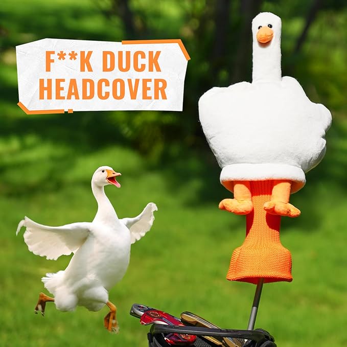 Funny Golf Headcover, Animals Plush Driver Headcover, Golf Club Head Covers Gift for Men Women