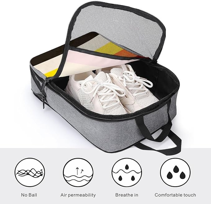 Travel Suitcase Shoe Organizer Bag, Portable Travel Shoe Packing Bag Lithsexual Pride Flag Sneaker Bags for Gym, 1-Pack