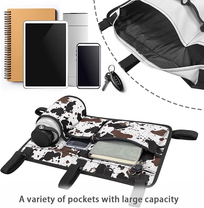 Golf Cart Rear Seat Organizer Storage Bag Large Capacity Golf Cart Accessory for Club Car, Wheelchair and Walker