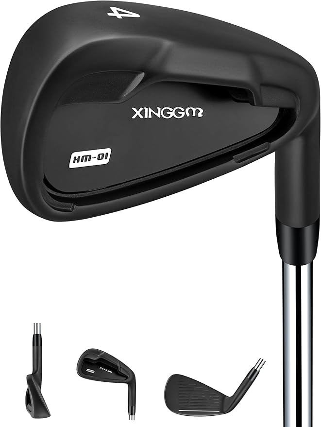 XM-01 Individual Golf Irons or Golf Irons Set - Premium Men Golf Club Iron with Steel Shaft for Right Hand Golfers Stiff Flex