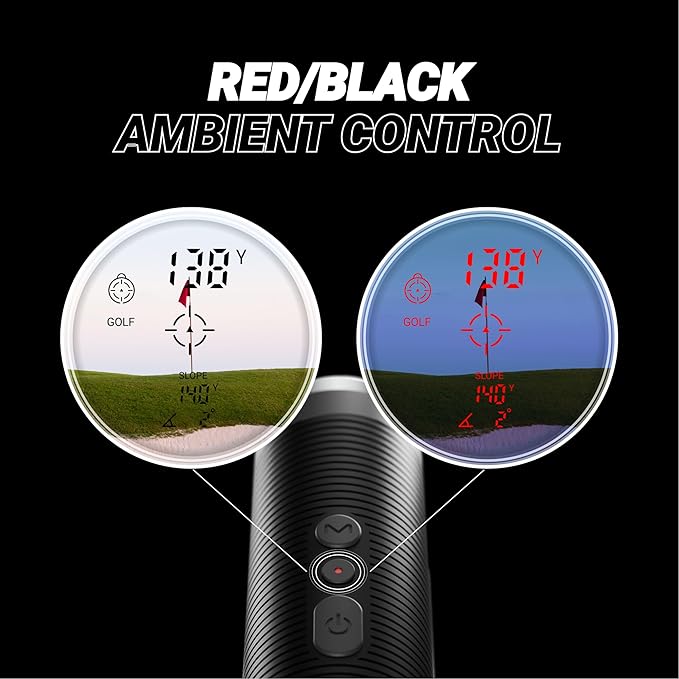 Blue Tees Golf Series 3 Max+ Golf Rangefinder with Slope Switch, 1000 Yards Range Finder, 6X Magnification Laser Rangefinder, Slope Measurement, Magnetic Strip, Flag Pole Locking with Pulse Vibration