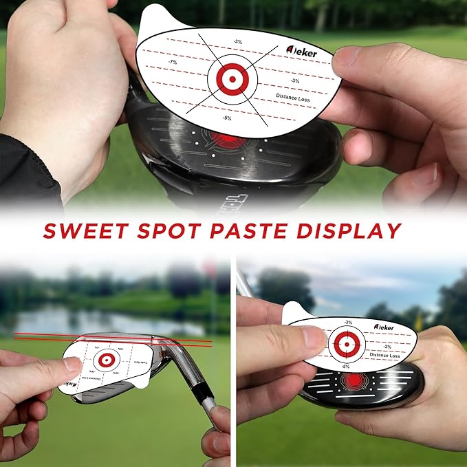 Golf Impact Tape - High-Resolution Strike Stickers for Iron, Wood & Fairway Clubs, Non-Residue, Swing Training Aid Impact Labels