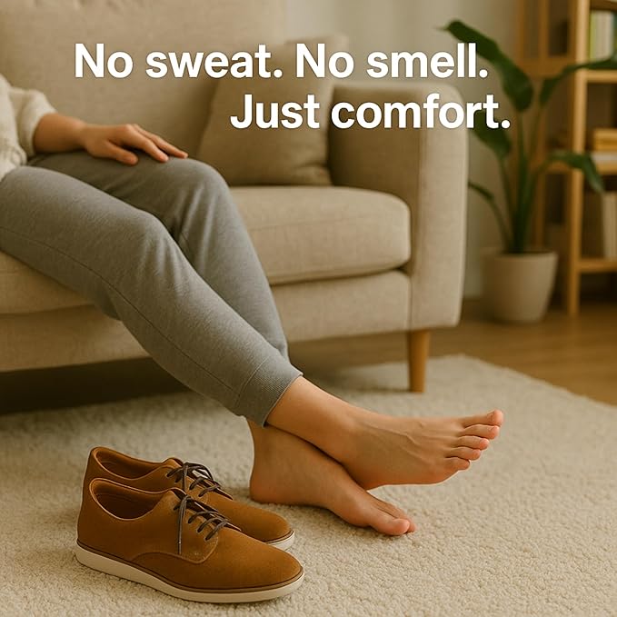 HANDARTE Premium Leather Shoe Insoles | Thin Shoe Inserts for Men | Dress Shoe Insoles - Durable - 100% Natural Goatskin & Anti Sweat - Suitable for No-Socks (US M11 | EU45)