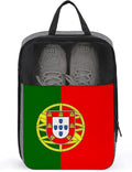 Portable Travel Shoe Packing Bag Portugal Flag Golf Shoe Dust Bags Reusable Sneaker Bags for Gym, 1-Pack