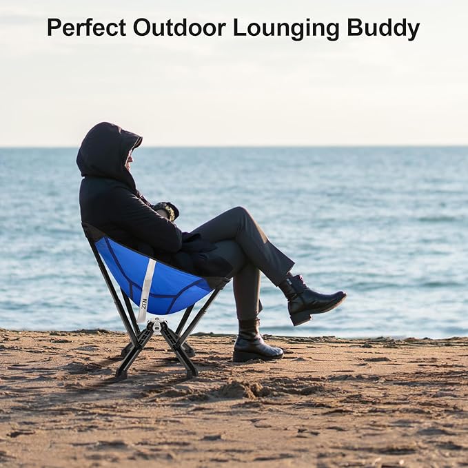 Folding Camping Chair — Compact & Easy to Use, Portable Chair for Outdoor Activities, Beach, Camping & Casual Relaxation