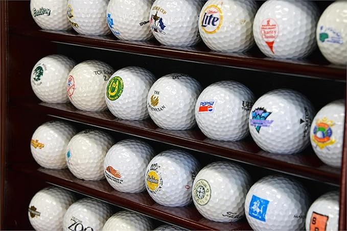 49 Golf Ball Display Case Cabinet (Black)
