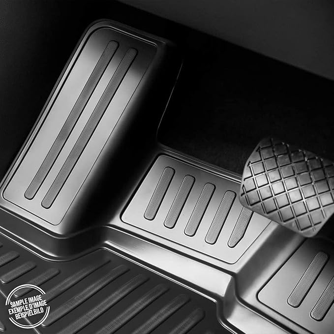 OMAC Floor Mats for VW Golf GTI MK7 2015-2021 Car Mats All Weather 3D Custom Fit Rubber Mat Waterproof Odorless TPE Floor Liners Laser Measured Non-Slip (Black)