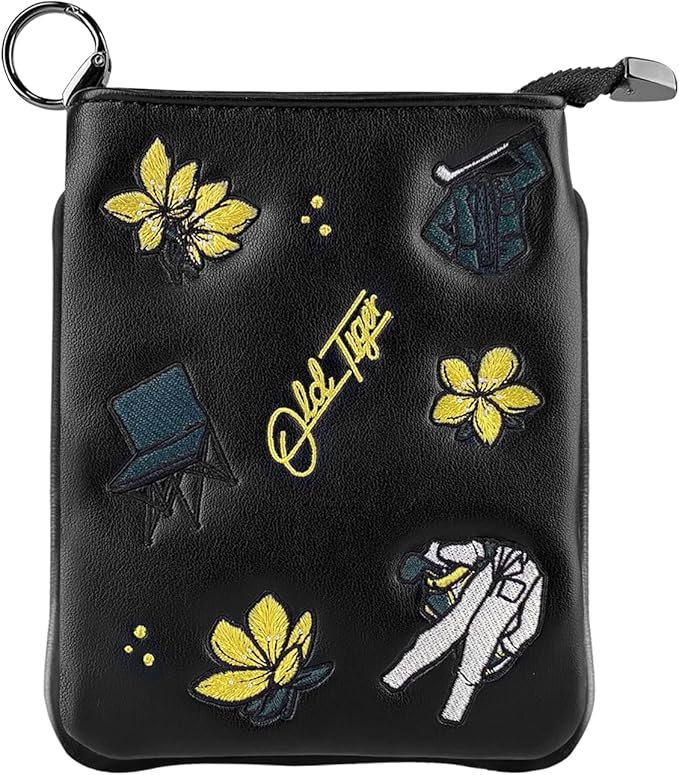 Swig Sip Golf Pouch Bag - Waterproof Compact Golf Ball & Tee Organizer, Handcrafted Zipped Pouch for Keys and Phone, Soft Fleece Lined, Golfing Gear for Course & Travel