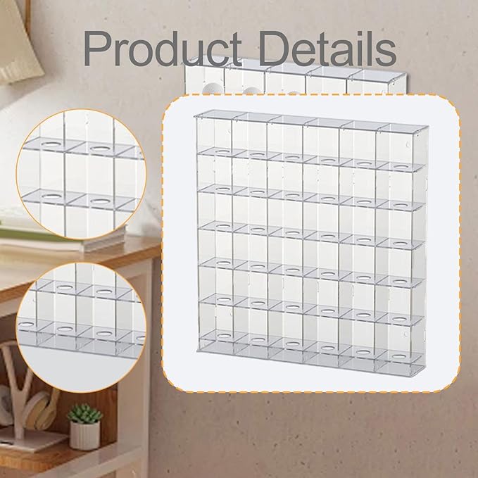 Acrylic Golf Ball Display Rack Storage Holder Case Collection Practical Clear Golfball Supplies Wall Mounted Golfball Holder