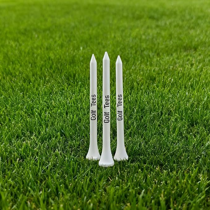 Premium Bamboo Golf Tees | 83mm (3.25") Wooden Tees | Golf Gifts for Men | Vintage-Style tee Case Golf Accessories for Men | Funny Golf Accessory for Golfers
