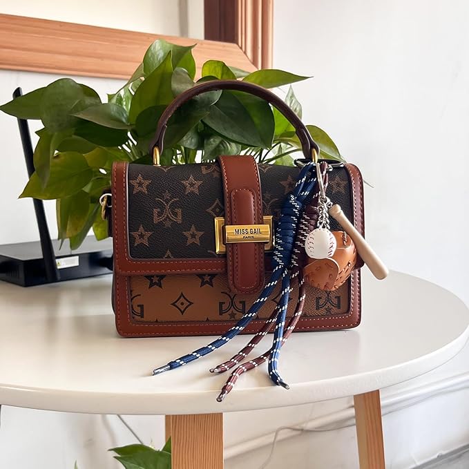 Unique Keychain Designer Rope Bag Charms for Handbag - Cute Teddy Bear Purse Charm - Leather Dachshund Accessory