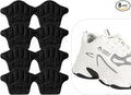 Reusable Heel Guards Liners for Loose Shoes & Too Big Boots - Self-Adhesive Heel Protector Pads (4 Black)