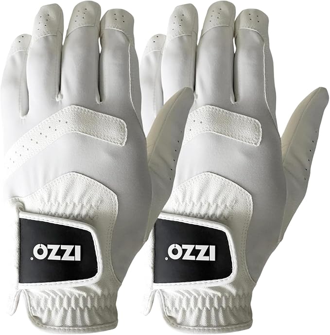 Izzo Universal Fit Golf Glove - Worn On Left Hand for Right-Handed Golfers