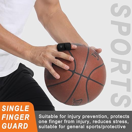 2PCS Finger Splints (No Metal Support) – Adjustable Compression Neoprene Finger Sleeves/Brace for Arthritis, Tendonitis & Pain Relief, Elastic Buddy Straps for Sports (Basketball, Tennis, Volleyball, Badminton) – Single Finger Design, M