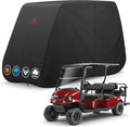Comnova Golf Cart Cover 6 Passenger - 600D Waterproof Golf Carts Enclosure with Zipper, Windproof & UV Resistant, Outdoor Golf Cart Cover Universal Fit EZGO, Club Car, Yamaha up to 138"L x 48"W x 66"H