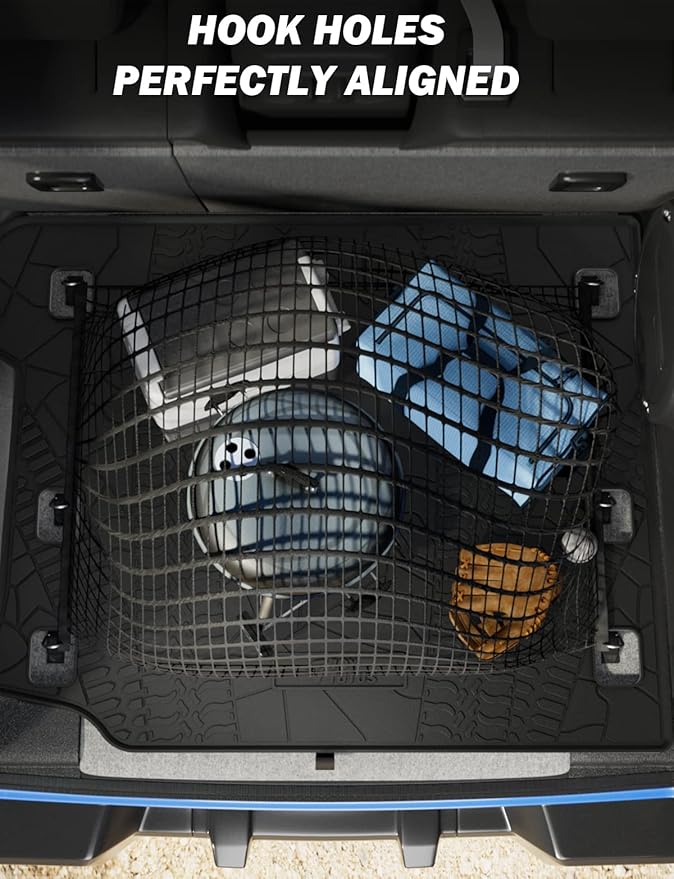 JOYTUTUS Cargo Mat fits 2018-2026 Wrangler JL 4X4 with OEM Subwoofer, All-Weather Guard Trunk Mat Cargo Liners Heavy Duty Waterproof Odorless Durable for Wrangler JL 2018-2026 4 Door - NOT FIT 4XE