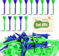 FINGER TEN Unbreakable Golf Tees Plastic 3 1/4 inch Value 50/100 Pack, Low Friction & Low Ball Spin Long Tees to Improve Distance & Accuracy, Durable Tees with Assorted Colors to Practice