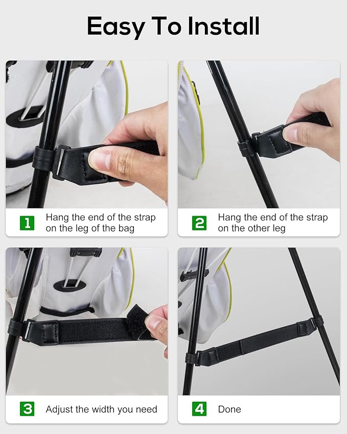 Big Teeth Golf Bag Accessories Leg Leather Strap, Stabilizer Strap, Equipment for Stand Bag With Legs