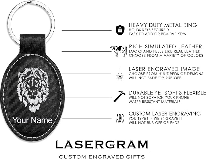 LaserGram Oval Keychain, Sunflowers, Personalized Engraving Included