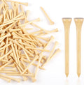 Guirnd 150PCS Professional Wooden Golf Tees 2 3/4 inch Biodegradable Bamboo Golf Tees, Stable and Reliable, Available in Natural Color