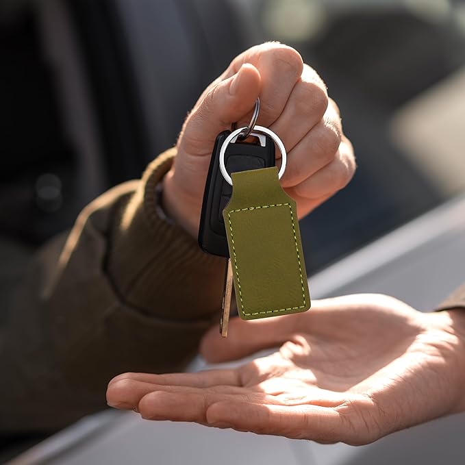 LaserGram Rectangle Keychain, Disc Golf, Personalized Engraving Included