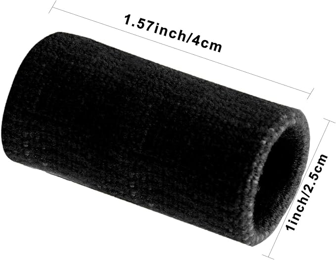 Finger Sleeves , Thumb Splint Brace For Finger Support, Breathable Elastic Finger tape, Compression pression Protector For Reliving Pain, Triggger Finger, Compression Aid For Sports, 10PCS (black)