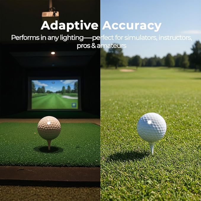Golf Club & Golf Ball, White Reflective Dot Stickers, 3M Weatherproof Decals for Enhanced High Speed Camera Detection and Simulators, 1/4 Inch Size, Pack of 546