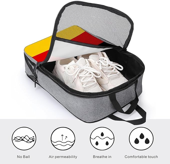 Reusable Portable Shoe Bag Germany Flag Lightweight Shoe Organizer for Soccer, Golf Sneaker Storage Pouch