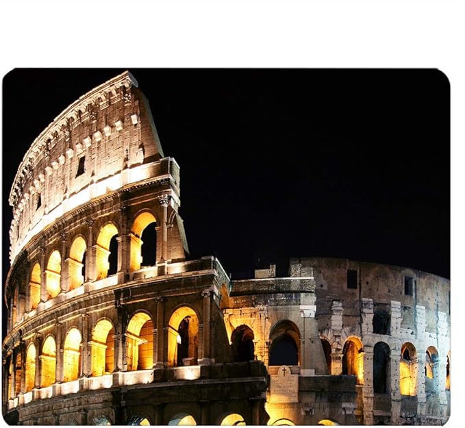 Colosseum Gaming Mousepad Colosseum Rome Theme Mouse Pad Mouse Mat for Computer Desk Laptop Office 9.5 X 7.9 Inch Non-Slip Rubber