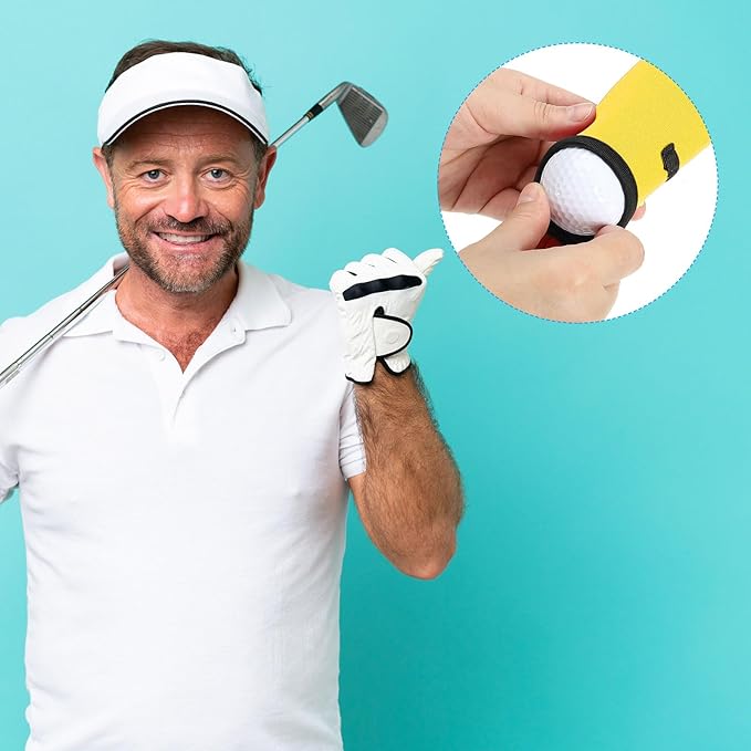 PATIKIL Golf Ball Carry Bag, Golf Tee Holder Pouch Portable Neoprene Golf Ball Holder with Clip for Men and Women Storage Gifts