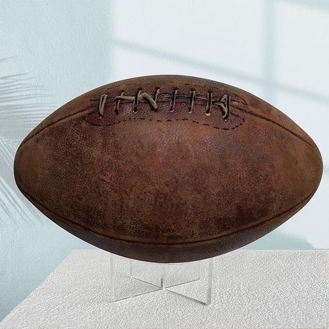 Acrylic Ball Stand Holder, 6-Pack Display Stands for Football Basketball Soccer, Volleyball Rugby Clear Case Rack