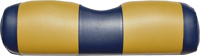 Seat Cover Replacement for Yamaha Drive or G-29 Golf Cart - Front Bench Seat - Premium Marine Vinyl - 5 Panel Stitching - Staple On Installation - Two-Tone Golf Cart Seat Covers (Blue & Gold)