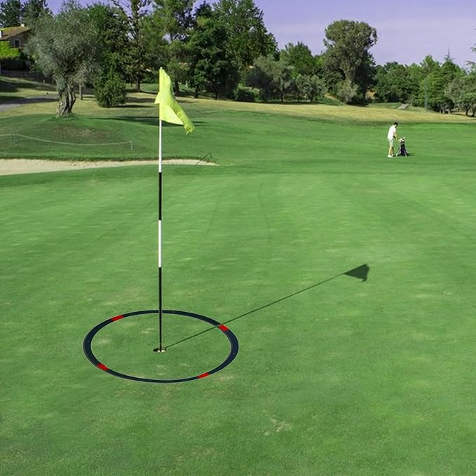 Golf Target Rings - Golf Target Circles, Putting and Chipping Practice Rings | Durable Thin Rings for Short Game Training, Portable Foldable Design, Bright Colors for Easy Visibility, Multiple