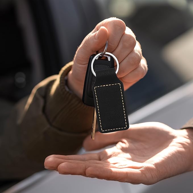 LaserGram Rectangle Keychain, Coat of Arms Germany, Personalized Engraving Included (Black with Gold)