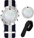 Golf Ball Marker with Golf Stroke Counter Bracelet, Pearl Crystal Ball Marker, Golf Accessories, Golf Gifts, Golf Counters for Women