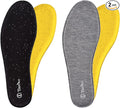 2 Pair -Shoe Inserts for Mens Memory Foam Insoles,Replacement Insoles for Work Boots Running Shoes, Cushion Shock Absorbing for Foot Pain Relief, Comfort Breathable Inner Soles 42EU,US9